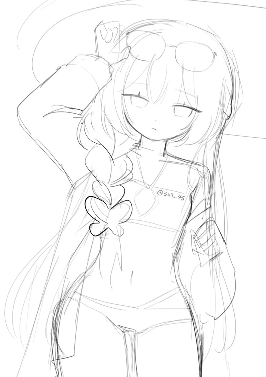 5x9____45's tweet photo. #ブルアカ #キサキ wip... https://t.co/9d9VDg4UYf