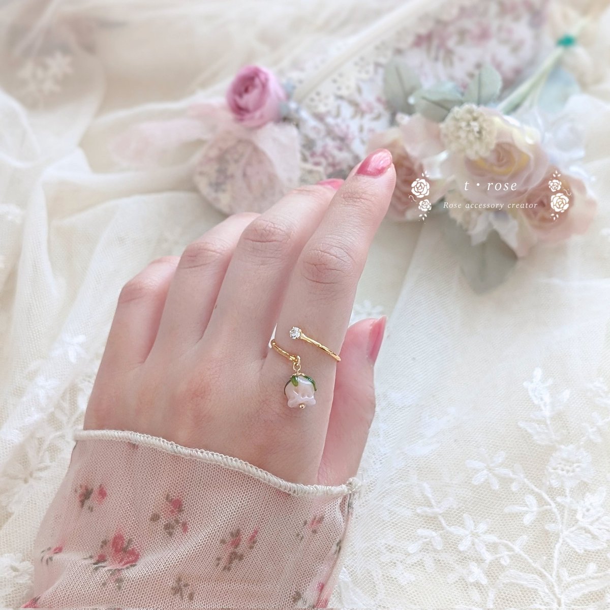 紫 ローズ ガラス細工 ガラス細工の薔薇〔グラスローズ〕シリーズ🌹