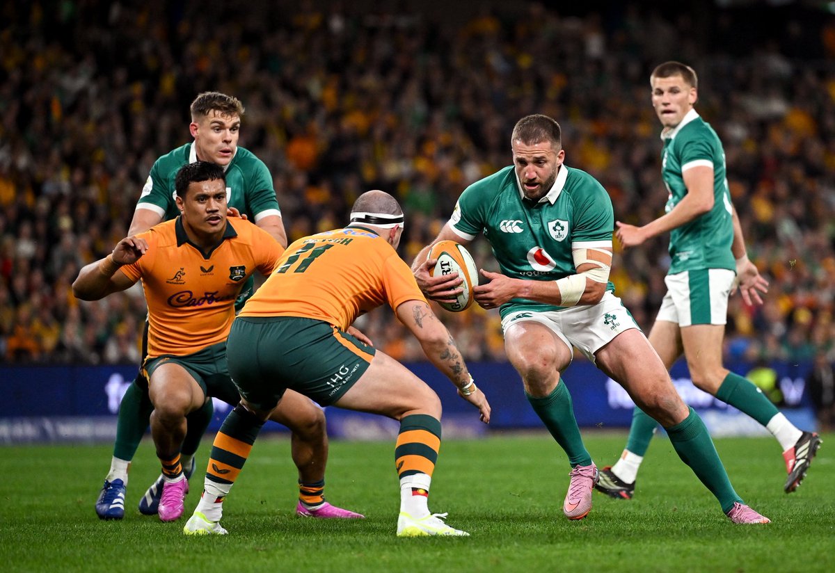 UlsterRugby's tweet photo. What. A. Win. ☘️👏

Congrats, @irishrugby on a huge 33-31 win over the Wallabies in Sydney! https://t.co/iE09OCl68Q