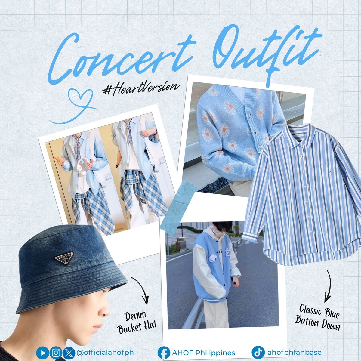 OfficialAHOFPH's tweet photo. Are you Team Heart or Team Rush? 💙🖤

Hi, FOHAs! 👋

Still looking for concert outfit inspiration? We've got you covered! ✨

Whether you're going for the cool and refreshing vibe of Heart Ver. 💙 or the sleek and bold aesthetic of Rush Ver. 🖤, we're sure you'll rock your look.

Which team are you repping? 👀👇