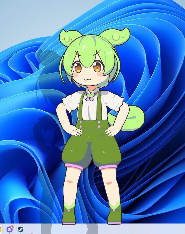 kamaru00's tweet photo. Desktop Mateのずんだもん買ってみた https://t.co/XtwmQTOc2k