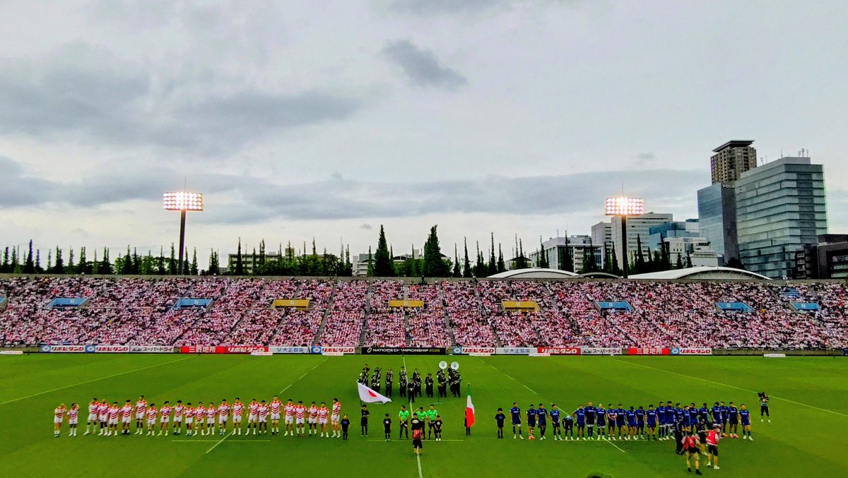 sawano46's tweet photo. NATIONS CHANPIONSHIP 2026
日本代表🇯🇵VSイタリア代表🇮🇹
秩父宮ラグビー場🏉にて
観てきました。
直前まで自分は行けるかどうか分からなかったけど、行けることになって良かったです😃 https://t.co/YpfbOBqCCZ