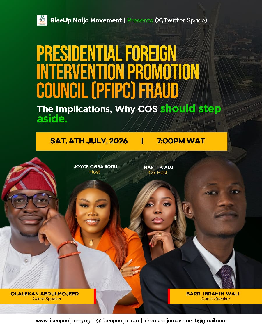 HerleemerhBubu's tweet photo. Join us later today on X Spaces as we discuss the corruption ongoing in the Villa using the PFIPC Fraud as an example.
Please share widely and join us by 7pm
Click on the link below
https://t.co/A5QJVq4MWo
#RUNSpaces https://t.co/ENzrmwvOsv