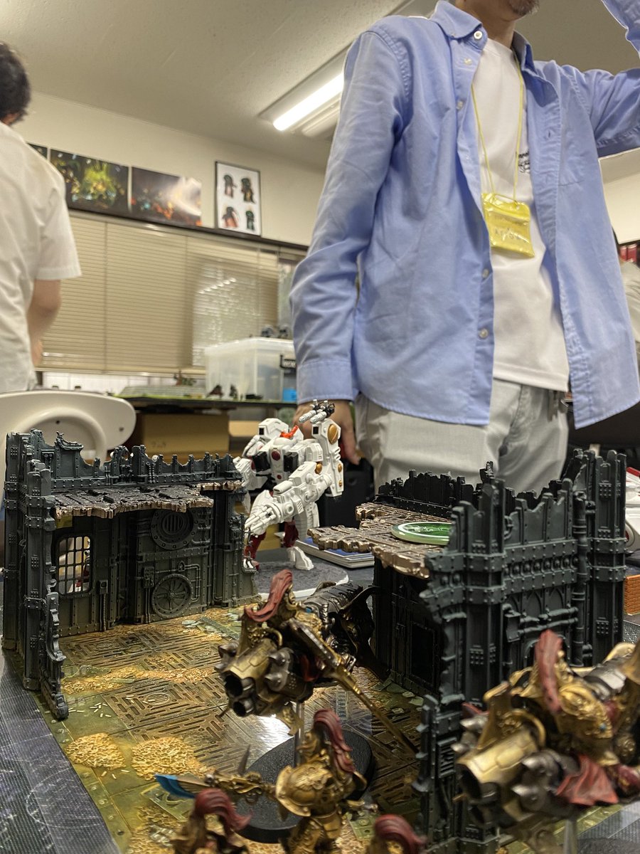 Yamato40k's tweet photo. 2戦目
相手の主目標が中央確保しつつアクションしなきゃいけない奴
タウでは無理では？🧐
対してこちらは敵を倒せばいいだけ
やはりタウでは…(略)
出目や主目標の差もあり勝利✌️
教訓:タウで相手がパージの場合、優先資産は選んではいけない🙅‍♂️ https://t.co/NyXLNrMnV3