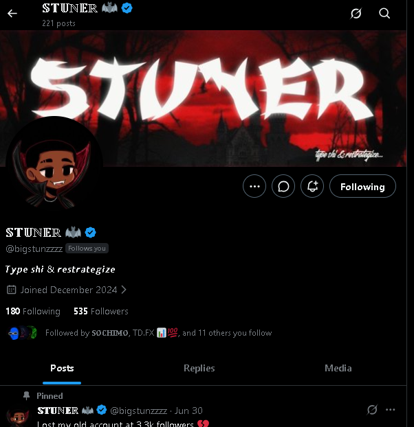 BlissDev001's tweet photo. @Shillumina47998 @bigstunzzzz wish Big Max shine touch for my side this period 
gonna be good innit 🫣
but satttt here to  support bug stunner who have impacted me big time 
so we positioned for both ways innit 

AdfmEbNLzcHwtqgMURDxhmACQ1nPb1qLNaV73vswWuhd https://t.co/bGdSPyxJO8