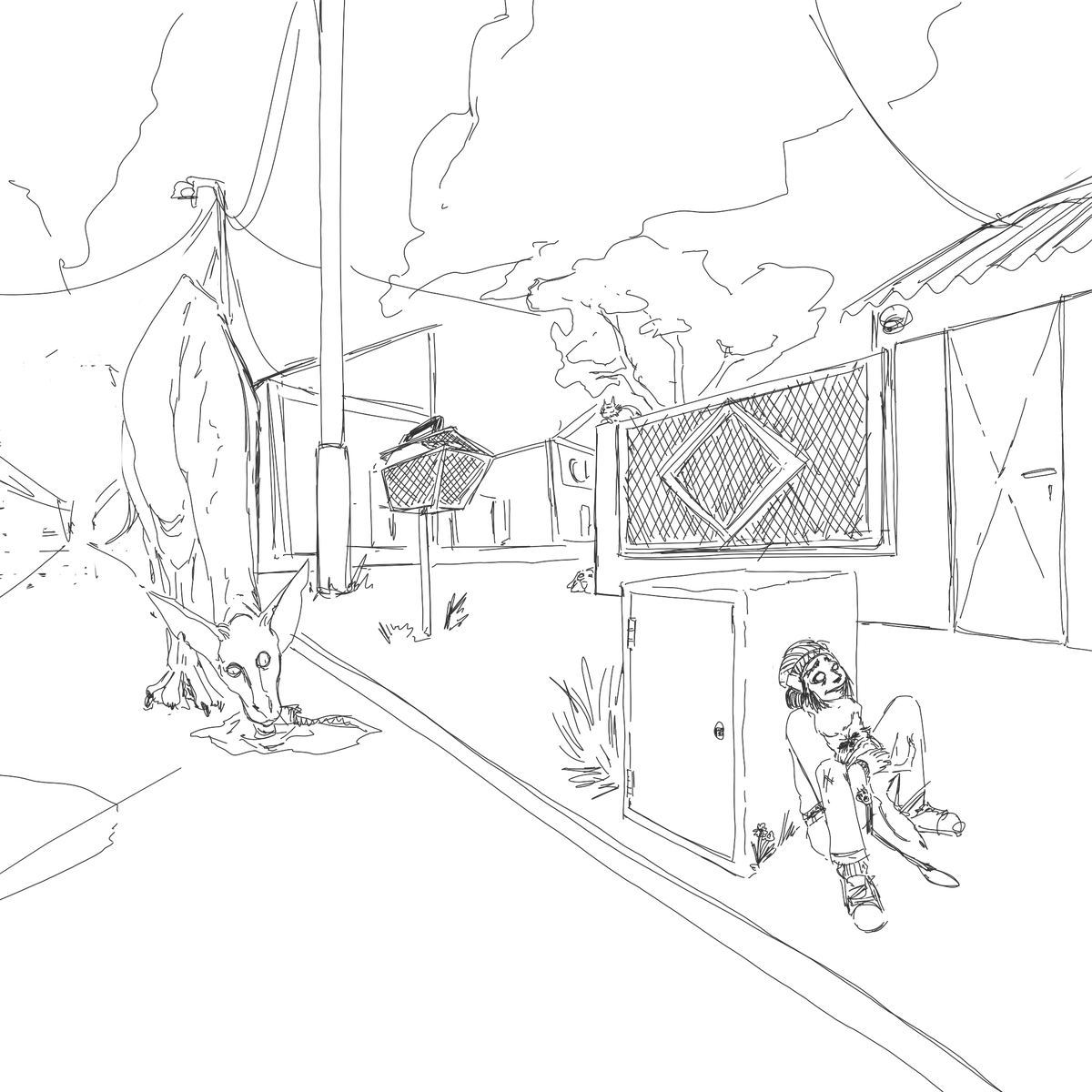 Vossoxs's tweet photo. intente hacer algo con perspectiva hice el boceto y todo, se me ocurre usar la herramienta de líneas y me di cuenta de que no puedo hacer perspectiva y tamboco una línea recta ni de casualidad. volví a hacer todo el boceto de nuevo y ya no tengo ganas de terminarlo https://t.co/p2zmaZL4AR