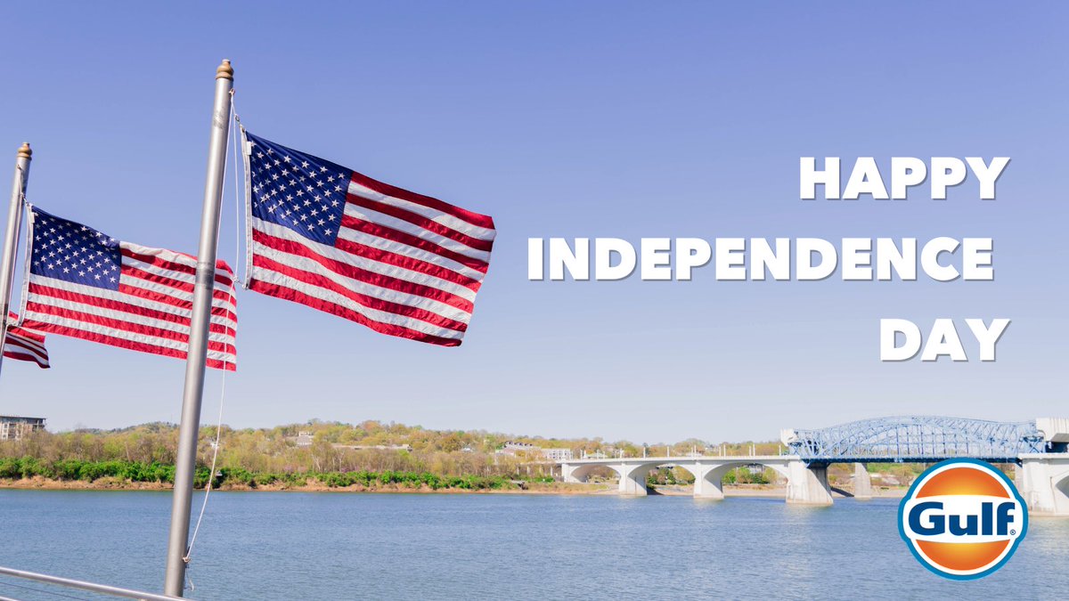 GulfOil's tweet photo. Happy Independence Day 🇺🇸

Celebrating 250 years of the Stars and Stripes. 

#America250 https://t.co/qe6CYKusmM