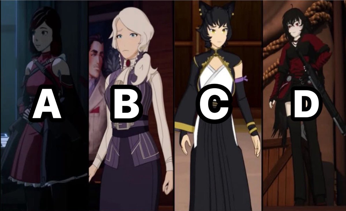 jaYTgameNews's tweet photo. Men, what type do you like?? 🤔 #RWBY #SummerRose #WillowSchnee #KaliBelladonna #RavenBranwen #RWBYmoms https://t.co/dNgyuct1AJ