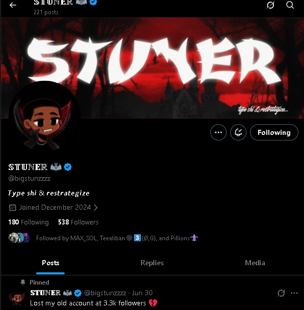 BlissDev001's tweet photo. @Shillumina47998 @bigstunzzzz wish Big Max shine touch for my side this period 
gonna be good innit 🫣
but satttt here to  support bug stunner who have impacted me big time 
so we positioned for both ways innit 

AdfmEbNLzcHwtqgMURDxhmACQ1nPb1qLNaV73vswWuhd https://t.co/bGdSPyxJO8
