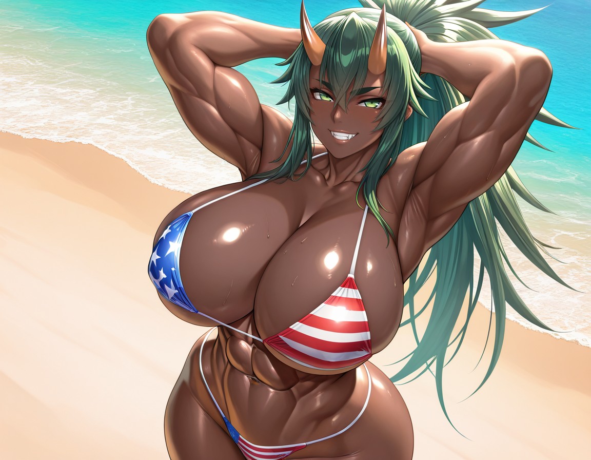 ErpAmethyst's tweet photo. Emerald: Ayo, Little sis wanted me to give you all a little something so here you go. Happy 4th of July to all my fellow Americans. And to everyone else, well... I'll gladly give you a taste of freedom🇺🇸 https://t.co/9UJlwICur1