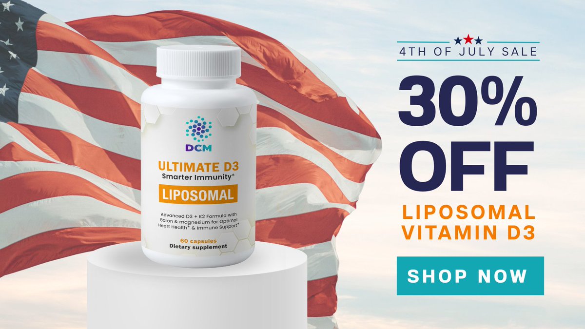 DCMLif's tweet photo. DCM Life has a 30% off sale for Ultimate D3. Our July 4th sale will run for two weeks, so get them at the lower price while you can https://t.co/7km39w3qq0
