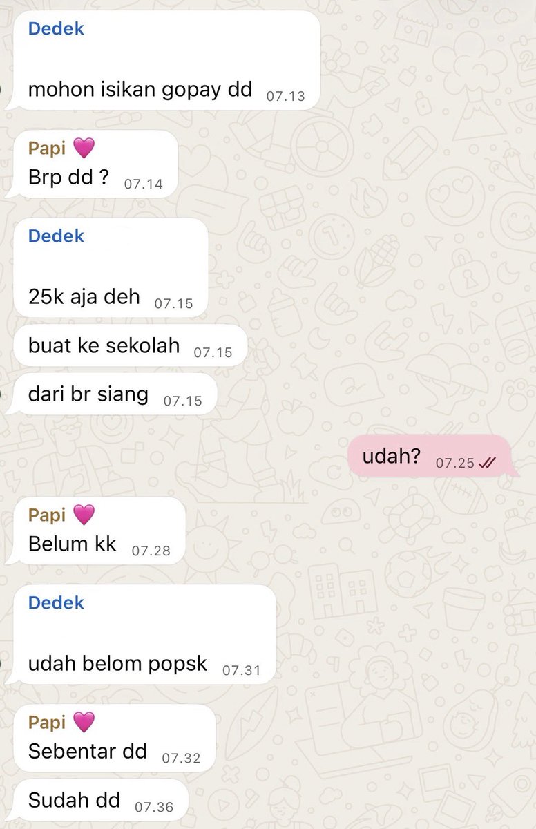 odedarling's tweet photo. mirip adek gue tapi pinternya dia adalah ngomongnya langsung di grup keluarga dan tag semuanya dengan jurus pura pura melasnya itu ☺️ https://t.co/nfg9UQ7SaB