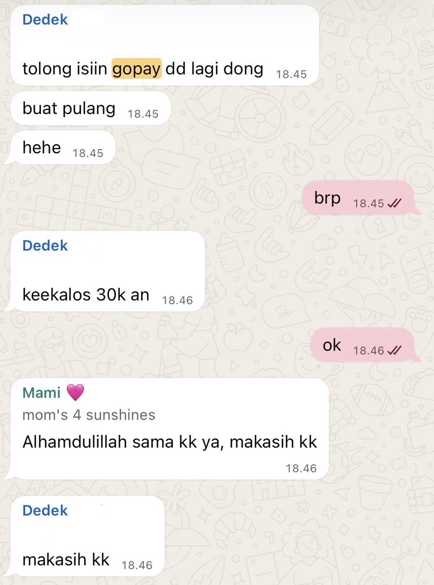 odedarling's tweet photo. mirip adek gue tapi pinternya dia adalah ngomongnya langsung di grup keluarga dan tag semuanya dengan jurus pura pura melasnya itu ☺️ https://t.co/nfg9UQ7SaB