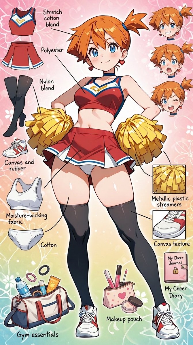 smd_3838's tweet photo. カスミ（Misty）ちゃん

チアガールバージョン➰💫

This  AI illustration does not contain nudity or have any sexual intent
 #Misty  #pokemonㅤ https://t.co/pPWxjSLLIL