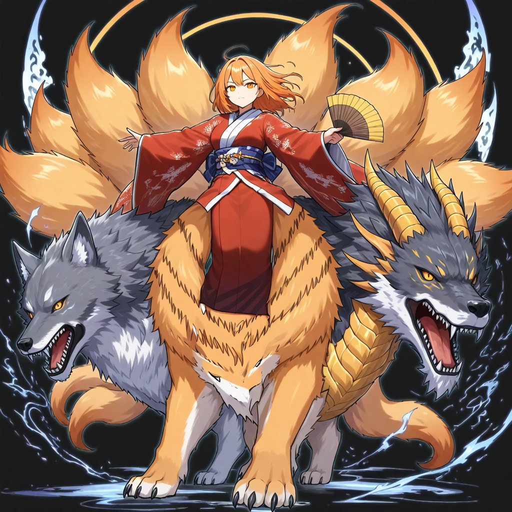 taurphenomenon's tweet photo. うちの子の女神さま！しっぽの数と毛並みは自在に変えられるらしい。
着彩でAI使用。 https://t.co/3A5AxhW6Q4