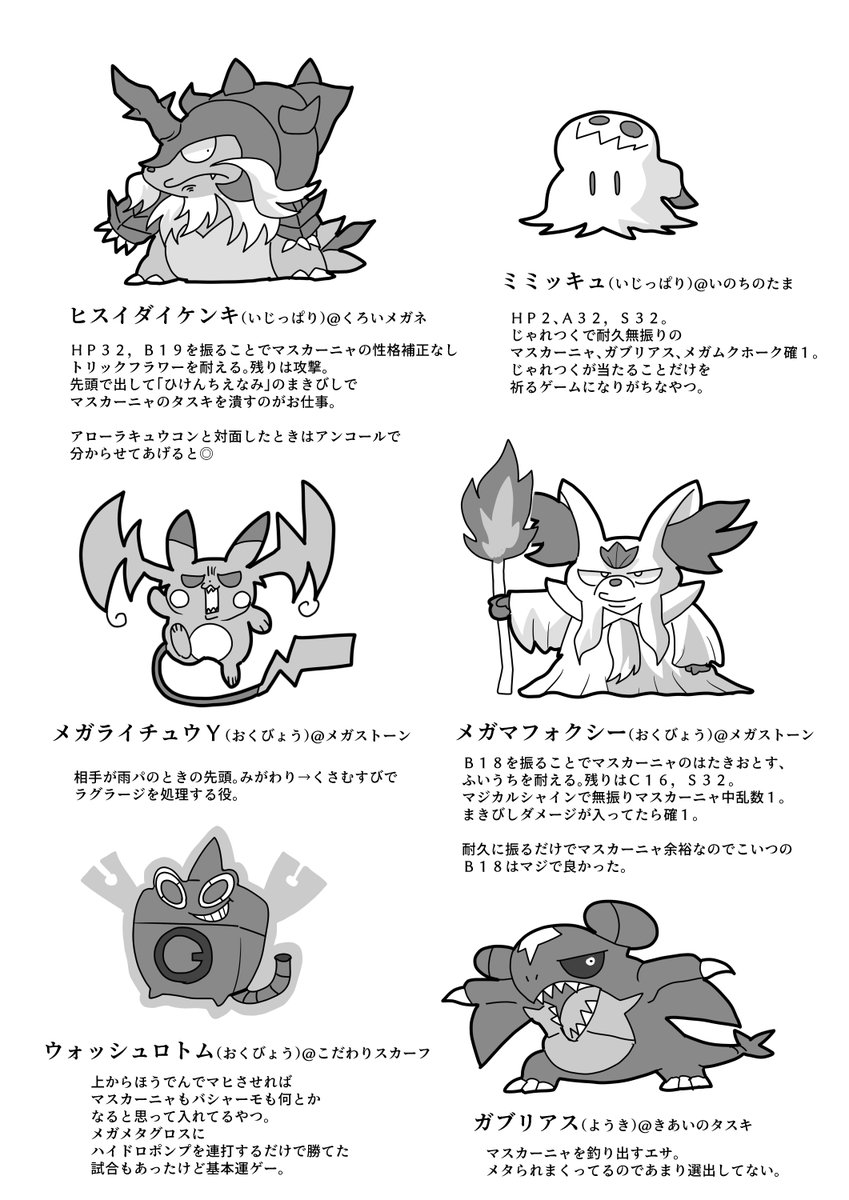 y7LuoTv8SJ4eZrJ's tweet photo. ポケモンチャンピオンズで耐久調整をやってみたパーティ。 https://t.co/QFztxwq6H3