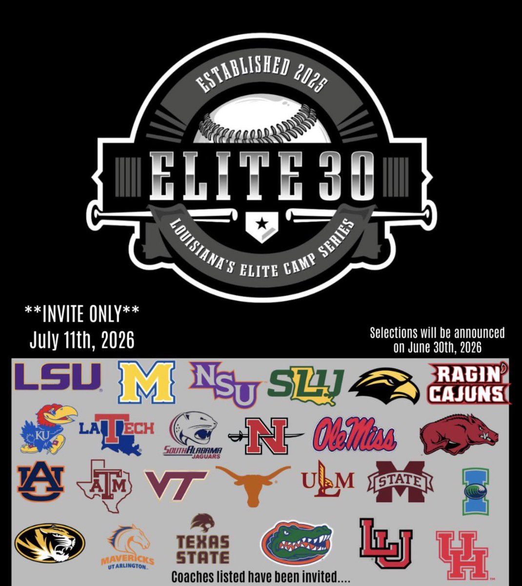 Moe13_2030's tweet photo. Honored and excited to be selected for the Louisiana Elite 30 Camp! Grateful for the opportunity to compete alongside some of the top players in the state and learn from an outstanding group of college coaches.  🥎💪🏿

#Elite30 #LouisianaSoftball #ClassOf2030 #StudentAthlete https://t.co/RRYRfn0VrJ