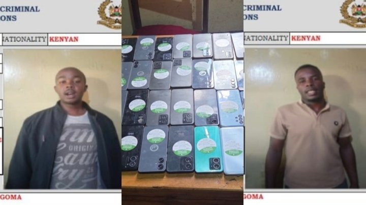 LeakedNewsKE's tweet photo. A police operation in Kimilili has led to the arrest of two suspects believed to be behind a mobile phone theft and hacking network.

Read:
https://t.co/66au6vYHBC https://t.co/A6viCt5zIm