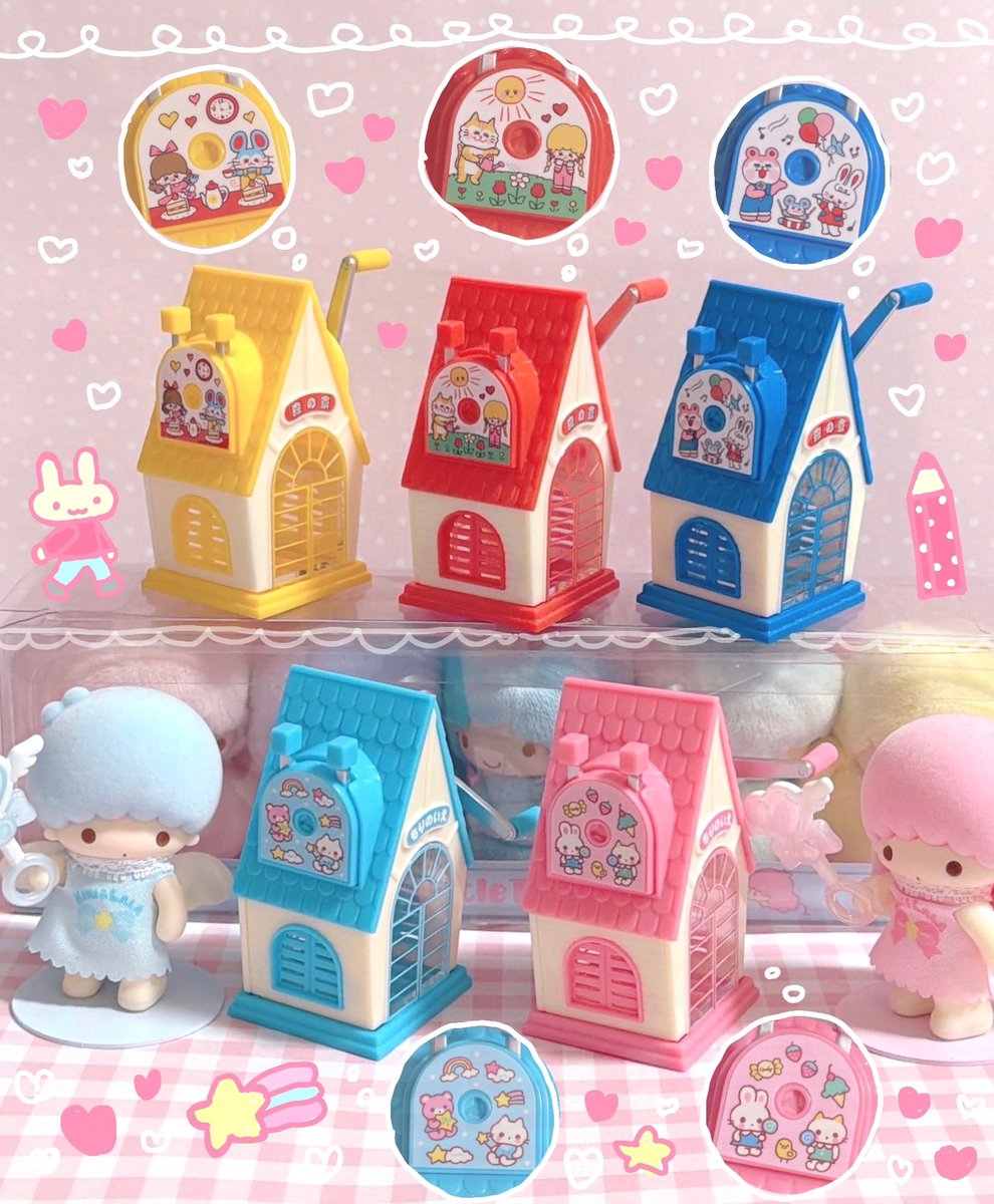 masha_mosha912's tweet photo. えんぴつけずり森の家® ミニチュアマスコット🏠✏️❤️
もっちーと池田さんのイラストそれぞれかわいい➰ほんとうに鉛筆が削れるのすごい◎ https://t.co/M2cPXAaoJr