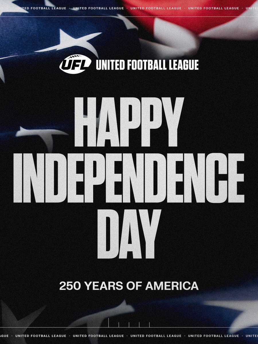 TheUFL's tweet photo. Wishing the entire UFL family a safe and happy Fourth of July! 🇺🇸 https://t.co/zM8mDwTrrT