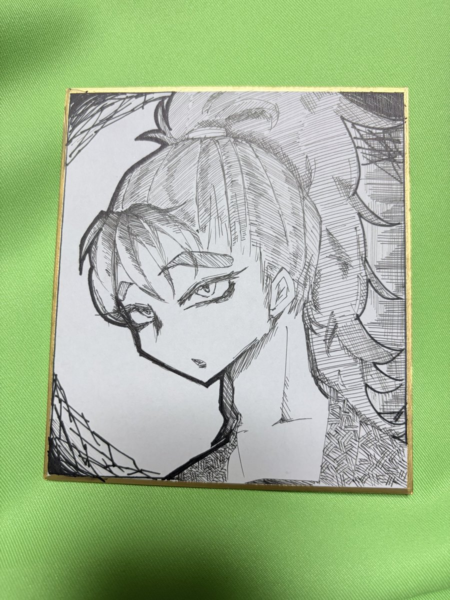 taco_mesh's tweet photo. こんな感じの色紙です🙏 https://t.co/3pP8Eq2v9k