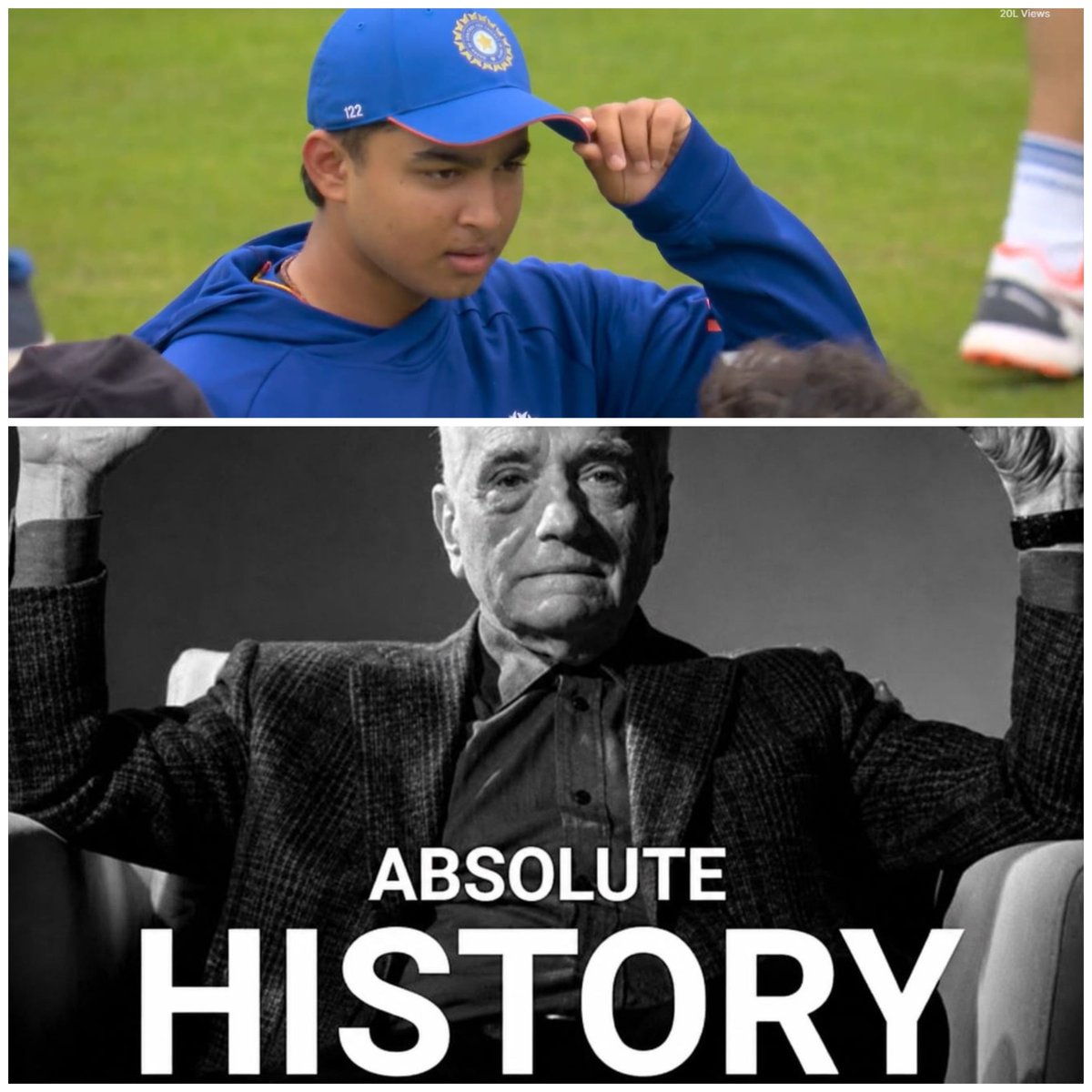 sagarcasm's tweet photo. 15 year old kid from Bihar making his debut for world's best cricket team https://t.co/QeRSLhkcfH