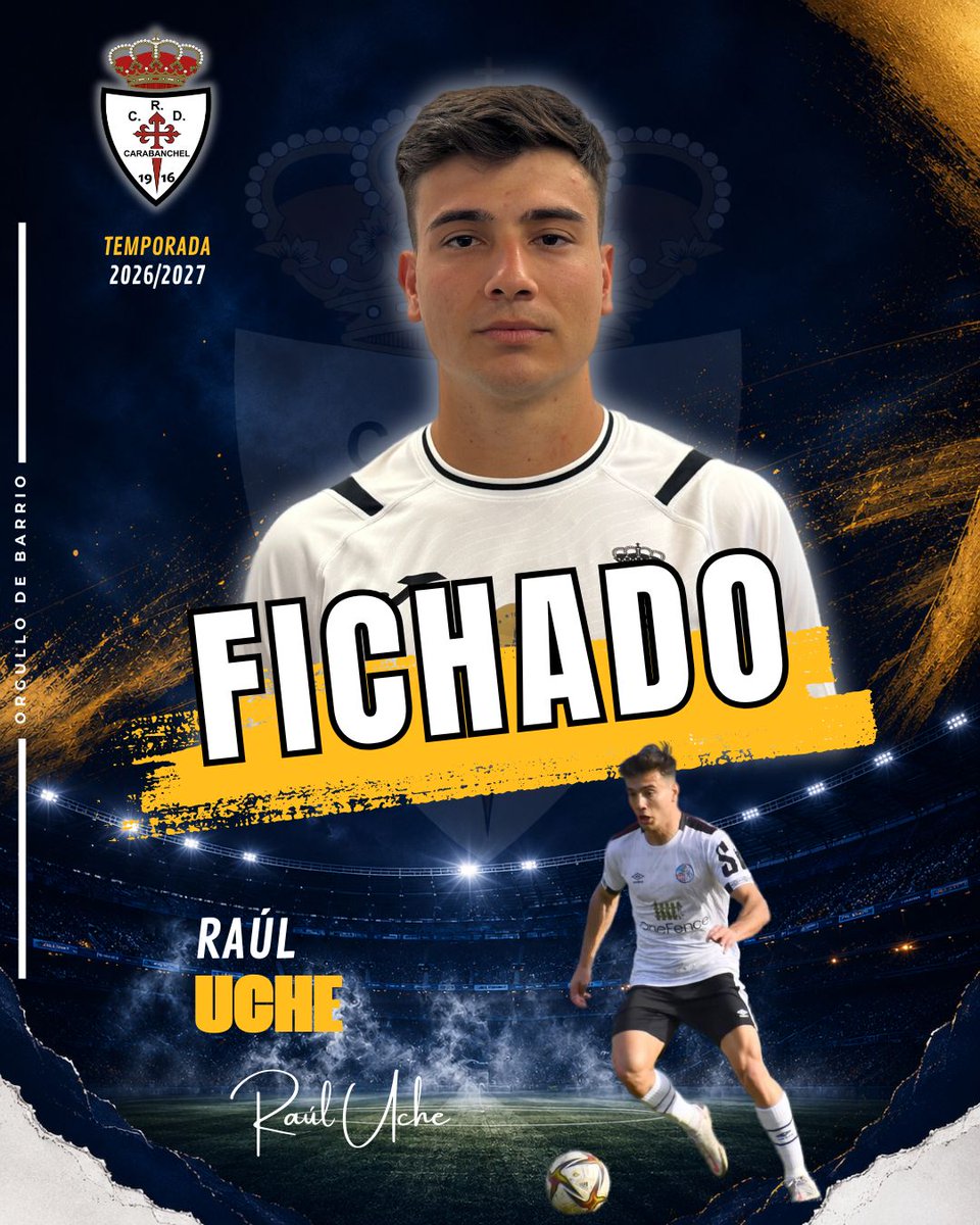 rcdcarabanchel's tweet photo. 🚨 𝗥𝗔𝗨𝗟 𝗨𝗖𝗛𝗘 𝗙𝗜𝗖𝗛𝗔𝗗𝗢
Uche llega del Cala Pozuelo, donde marcó 17 goles la temporada pasada para ayudarles a lograr el ascenso a 3°
Toda la información en la web👇🏻
https://t.co/nXOWmROXZX
Bienvenido Uche‼️🤍🖤
#VamosCara #OrgulloDeBarrio #TodoEsBlancoYNegro⚪⚫ https://t.co/3ODqJJDlSB