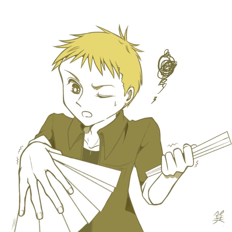 tatsumin0301's tweet photo. 武器取り替えたらどうなるかな？ という悪戯心☆
「開かねぇし、霊力乗せるどころじゃねぇんだけど!?」
「壊さんといてや？」ﾊﾗﾊﾗ https://t.co/59nhXD2Hzj