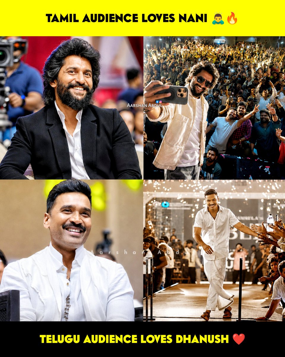 AarshanAbdul's tweet photo. Nani x Dhanush 🙇‍♂️🔥 https://t.co/Jq8mBYYsuR