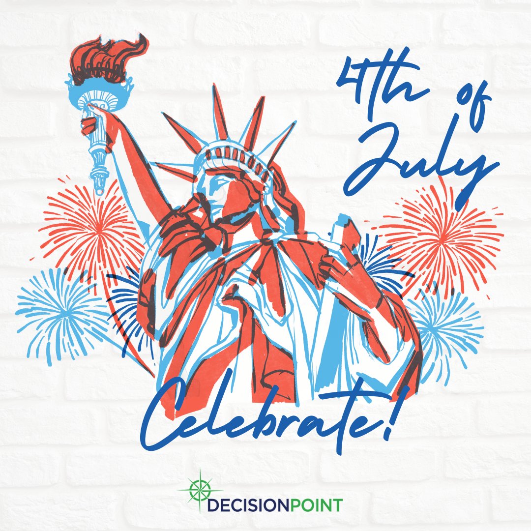 DecPtCorp's tweet photo. Grateful to celebrate freedom this Independence Day. Wishing you a memorable and patriotic 4th of July!

#decisionpoint #decisionpointcorp #4thofjuly #independenceday https://t.co/cWCZS6o7Y2