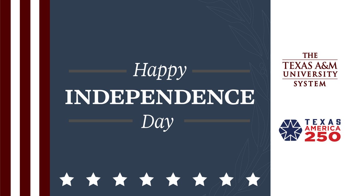 tamusystem's tweet photo. Land of the free. Home of the brave. Happy Independence Day! 🇺🇸 https://t.co/rnMkRG6Q6d