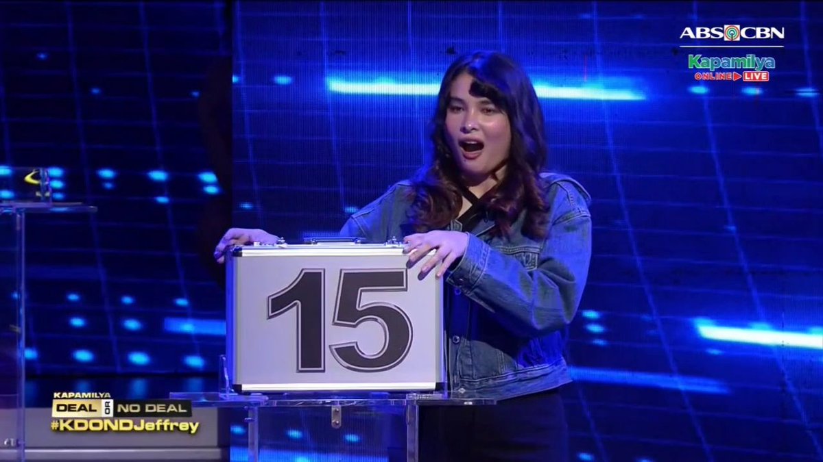 Hera_A35885599's tweet photo. Paano ang kaba Anji? 

#AnjiSalvacion || @anjisalvacion
#KapamilyaDealOrNoDeal
#KDONDJeffrey https://t.co/DvNBiKuDjs