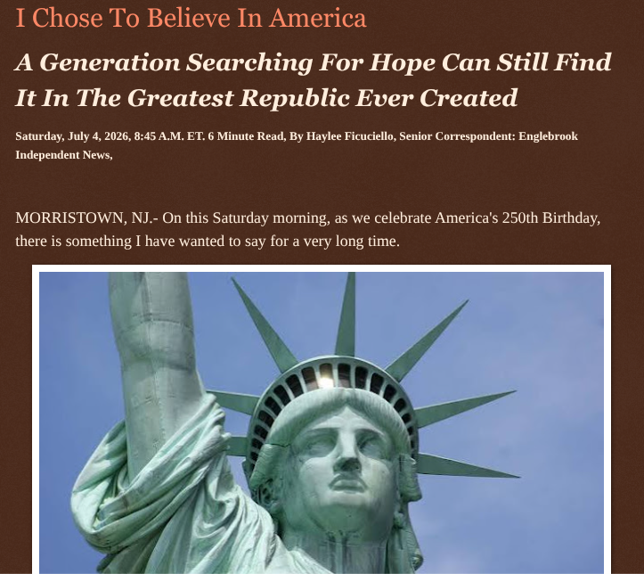 ArtFletcher9's tweet photo. I Chose To Believe In America https://t.co/k7ysKHsHLQ via @Englebrooknews #WasingtonDC #July4th #IndependenceDay #Americas250th #Birthday #GenZ #ProudAmerican @HRG_Media @LodiNJNews @HayleeNews @fordmb1 @SarahGeving1 @Shannon96574094 @DanCook26214426 @Daytobehappy @janninereid1 @gator4kb18 @TrumpWasRite2 @KathyKbrose @RobGerundo @JimBobW49