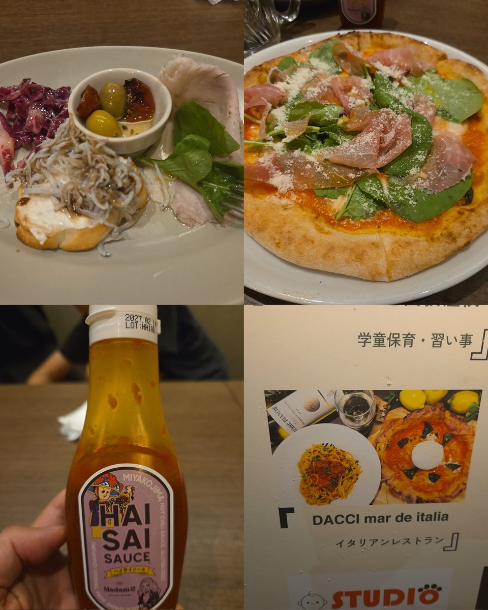 f_mon_san's tweet photo. 🍽DACCI mar de italia 西荻窪
#西荻窪 #イタリアン #全部美味しい
#DACCI
マジで全部美味しかった!また必ず行く‼️
03-6454-2321
東京都杉並区松庵3-41-1 2F
https://t.co/EArcgdnONW
🍽ご飯
・前菜、ポテト、鯵のカルパッチョ
・🍕ピザ(マルゲリータ、プロシュート)
・パスタ(アマトリチャーナ、ミートソース)
・カツレツ
🍰スイーツ
・ティラミス、アフォガード、飲むティラミス
🧋🥂ドリンク
・ハートランド、レモンサワー(大分産)、サングリア
・ノンアル各種
つまみもピザもパスタと、スイーツもお酒も全部美味🤩
ご馳走でした~。