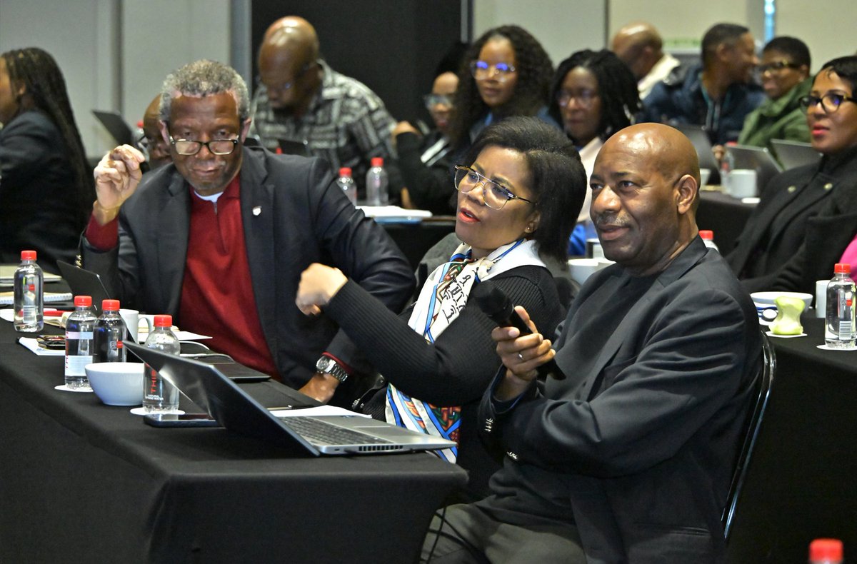 unisa's tweet photo. As we bring the #UnisaPVCSummit2026 to a close, Day 3 concluded with a powerful call to action from  Principal and Vice-Chancellor ,Prof Puleng LenkaBula.

Over three days, the Unisa community challenged ideas, debated the future of higher education, and co-created a shared vision for an institution that is innovative, transformative, and globally relevant.

Prof Puleng LenkaBula called on the Unisa community to move from conversation to action, reaffirming the university's role as the Home of Leaders and a catalyst for transformation, innovation, and meaningful societal impact.

She emphazised the importance of empowering graduates to create opportunities, advancing African knowledge systems as valued contributors to global scholarship, and ensuring that every member of the university community helps shape a stronger, future-focused institution.

#Unisa150andBeyond