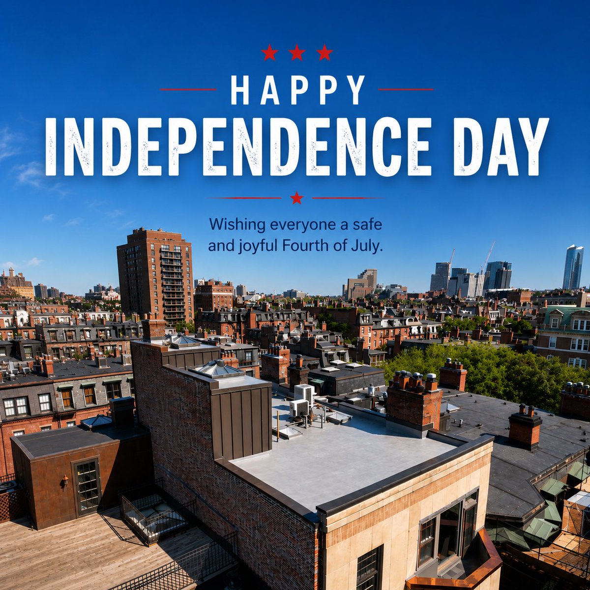IDFlatRoof's tweet photo. 💥July 4th. Boston.

250 years ago, this city sparked a revolution.
Today, we protect the buildings that carry that legacy.

Freedom isn't just a moment. It's a promise kept across generations. Just like the roofs we install.

Happy Independence Day! 

#4thOfJuly #BostonBuilt https://t.co/6elNT3lBfb