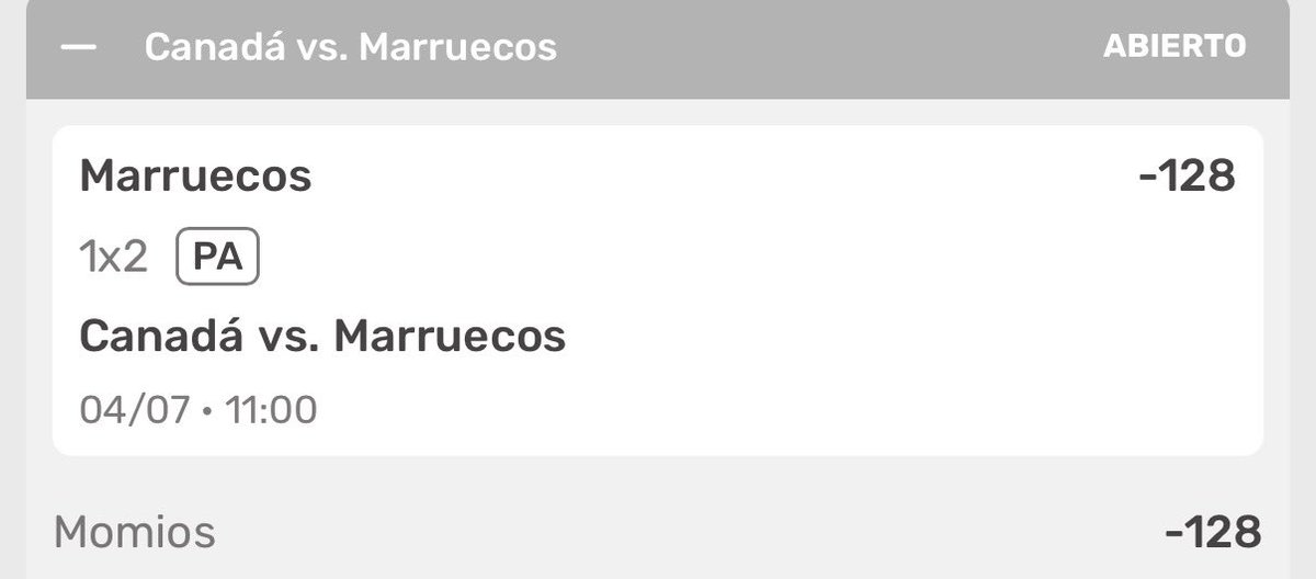 PicksdelTopo's tweet photo. 🔥 MI PICK DEL DÍA 🔥
Canadá vs Marruecos
04/07 - 11:00
Marruecos -128 (Momios)
1X2 → Marruecos
¡Confío full en Marruecos aquí! Equipo sólido, con experiencia y motivación. Canadá va a sufrir.
¿Quién más entra con Marruecos?
#Marruecos #CanadaVsMarruecos #ApuestaSegura #Futbol https://t.co/cDBeQHW7iL