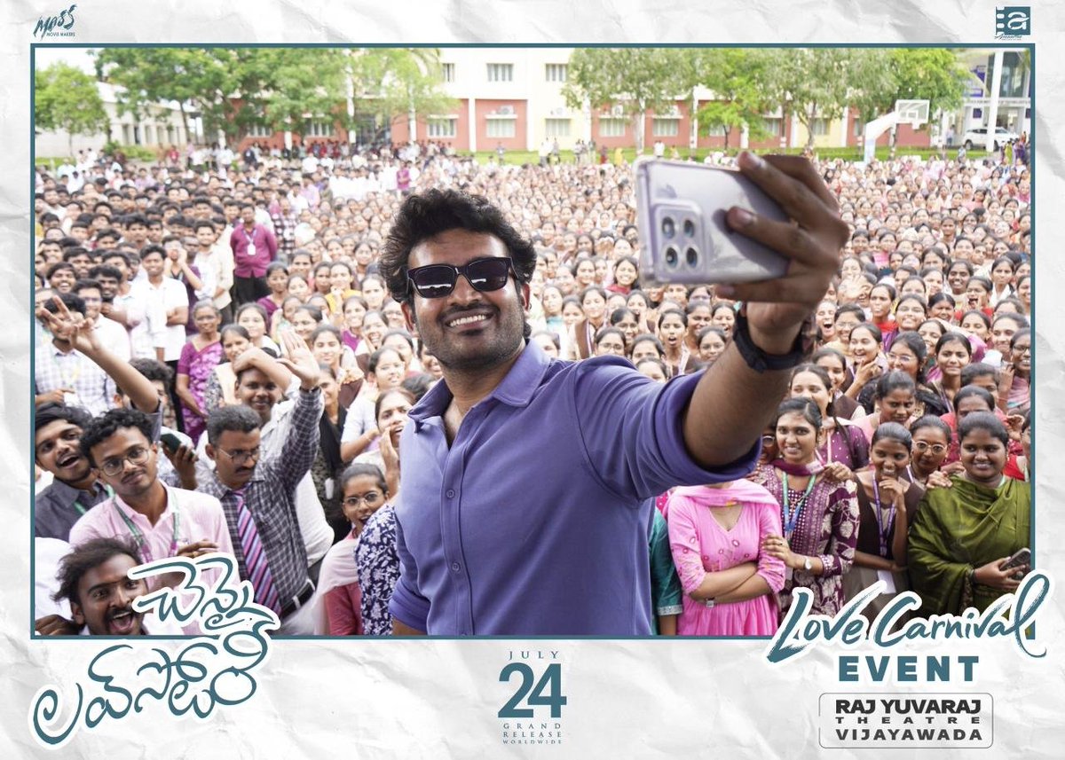 Thor_in_X's tweet photo. Promotions in full swing ❤️❤️
 #Chennai love story https://t.co/r1UXuwG4Xt