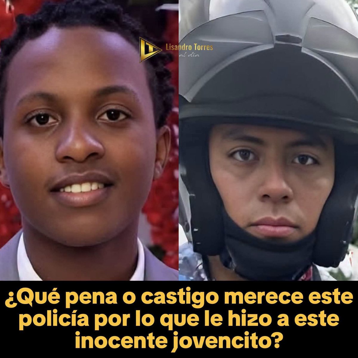 franchiscastill's tweet photo. La propia @PoliciaRD reconoce que la actuación del agente fue "inaceptable" y contraria a sus protocolos. El policía involucrado en la muerte del joven en La Cañada de Guajimía, Herrera, ya está bajo custodia del Ministerio Público mientras se investigan los hechos.

Ahora corresponde que la investigación sea transparente, que se establezcan todas las responsabilidades y que se haga justicia. Ningún ciudadano debe perder la vida por un uso ilegítimo o desproporcionado de la fuerza. La rendición de cuentas no puede quedarse solo en un comunicado.