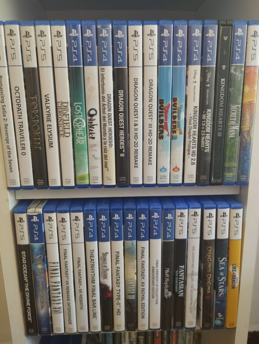 xenodanblog's tweet photo. Aprovecho para mostrar mi colección de RPG en formato físico para PS4/5 actualizada, un total de 69 RPG en 3 años. https://t.co/c2t9geSusd