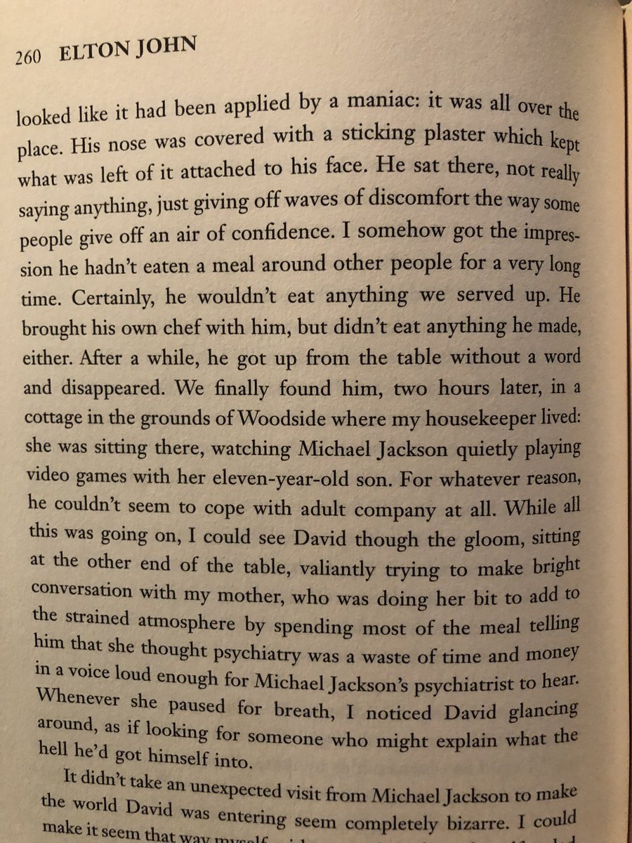 michupcake's tweet photo. the way Elton John talks about Michael Jackson in his book is so cruel and reeks of jealousy :/  you are not regina, you are just reginald https://t.co/TQAMQSgKbl