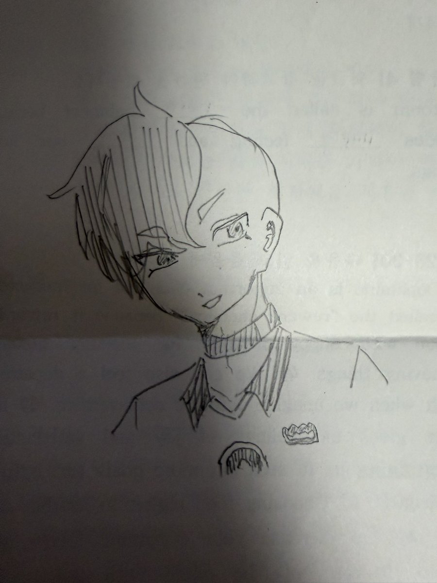 half_human_3's tweet photo. 시험지에 그린 그림..😃 https://t.co/vDC9QQ3NMj