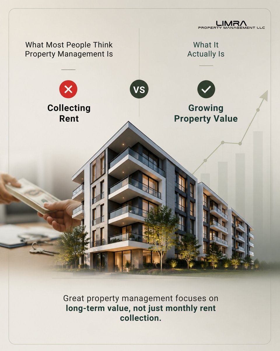 LimraBC's tweet photo. Most people think property management is about collecting rent and fixing maintenance issues.

But great property management goes far beyond that. https://t.co/pgUvgw67Pj