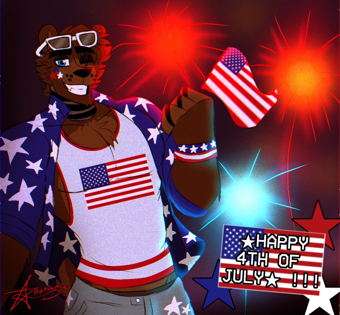 MaxDark176's tweet photo. HAPPY 4th OF JULY !!! ✨🩷🇺🇲

#fnaf #fnaffanart #fivenightsatfreddys #freddyfazbear #fivenightsatfreddys #happy4thofjuly https://t.co/YcOAef4YFb