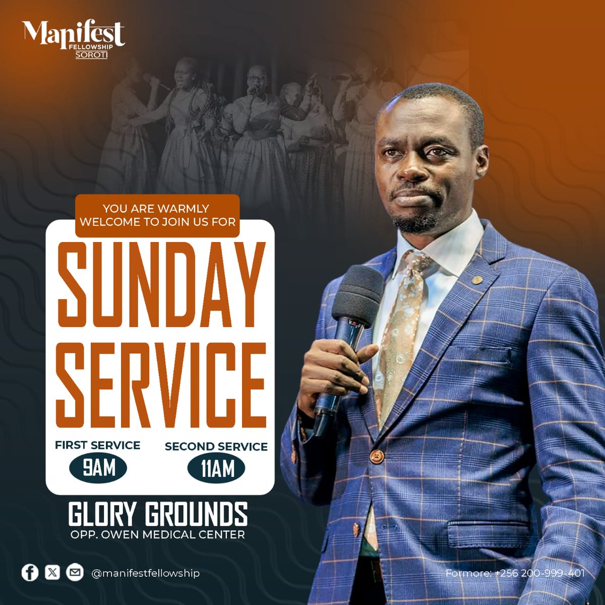 ManifestSoroti's tweet photo. Please join us this Sunday, 5th July 2026 at the GLORY GROUNDS OPPOSITE OWEN CLINIC for #PhanerooSundayService 399.

You are blessed. https://t.co/3TFv1b9w22