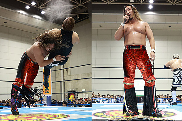 njpw1972's tweet photo. メインで快勝した辻が引退する本間へ感謝のメッセージ！
 
「俺たちは教わった。アンタの背中を見て転んでも立ち上がる強さを」
 
※7.4『Road to G1 CLIMAX』山形大会
新日本プロレスのスマホサイトで詳報中！
 
https://t.co/aCJQlgzLpB
 
#G1Road https://t.co/BVdRAco4bE