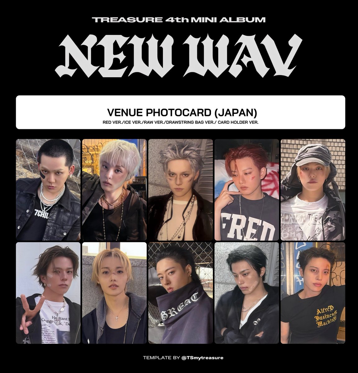 TREASURE 4th MINI ALBUM [NEW WAV] ෆ* VENUE PHOTOCARD ( JAPAN