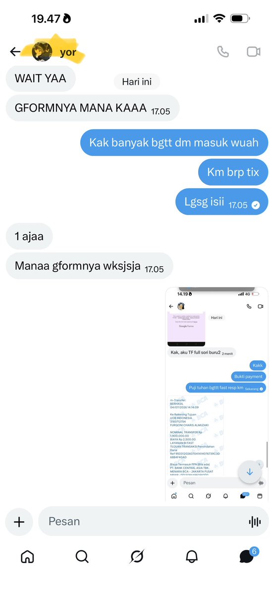 khfidinata's tweet photo. PREFER TDK MENERIMA FULL PAY DI VENUE -> menghindari BUYYER PHP / HNR

wts jnjm jakarta duality day 2

> 
> CAT 6 masing masing 2 tix 
>  DP / FULLPAY ONLYY

CAT 5 sold guys!!‼️‼️‼️‼️

#zonauangㅤ #jnjm #jnjmjakarta #jeno #nct #zonauangㅤ #jnjm https://t.co/FtbM1NvmPR