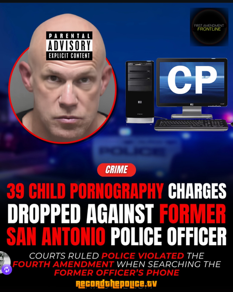 PoliceThePolic1's tweet photo. ⚠️ All 39 child pornography charges against former San Antonio police officer Matthew Martin have been dismissed after courts ruled that key evidence obtained from his cellphone could not be used.

According to court records, Martin’s ex-fiancée brought his phone to police in 2021 after reporting that she found illegal material on it. However, courts later determined that officers violated Martin’s Fourth Amendment rights when they searched the phone and that important information about how police obtained the device was omitted from a search warrant affidavit.

After appeals were exhausted, the Bexar County District Attorney’s Office said it could not move forward without the suppressed evidence and closed the case.

Martin previously resigned from SAPD in 2018 in lieu of a perjury charge in an unrelated case.

Do you think the case should have been dismissed?

Follow @sjvtkern