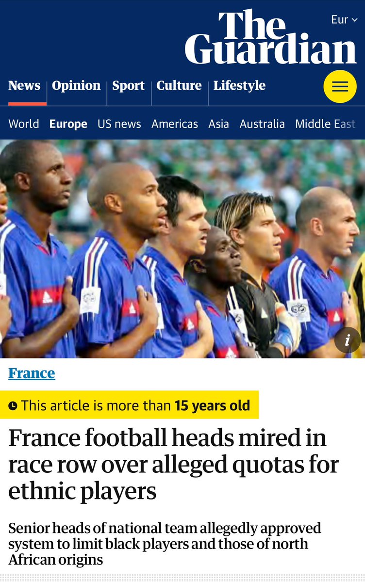Youssef_Kobo's tweet photo. Why do so many European football players with a migration background play for their native countries?

Because no matter how much you achieve for your country, how much you excel, how much you accomplish.

You will never truly belong and you will never be completely accepted. https://t.co/fJB1JCfyQ7